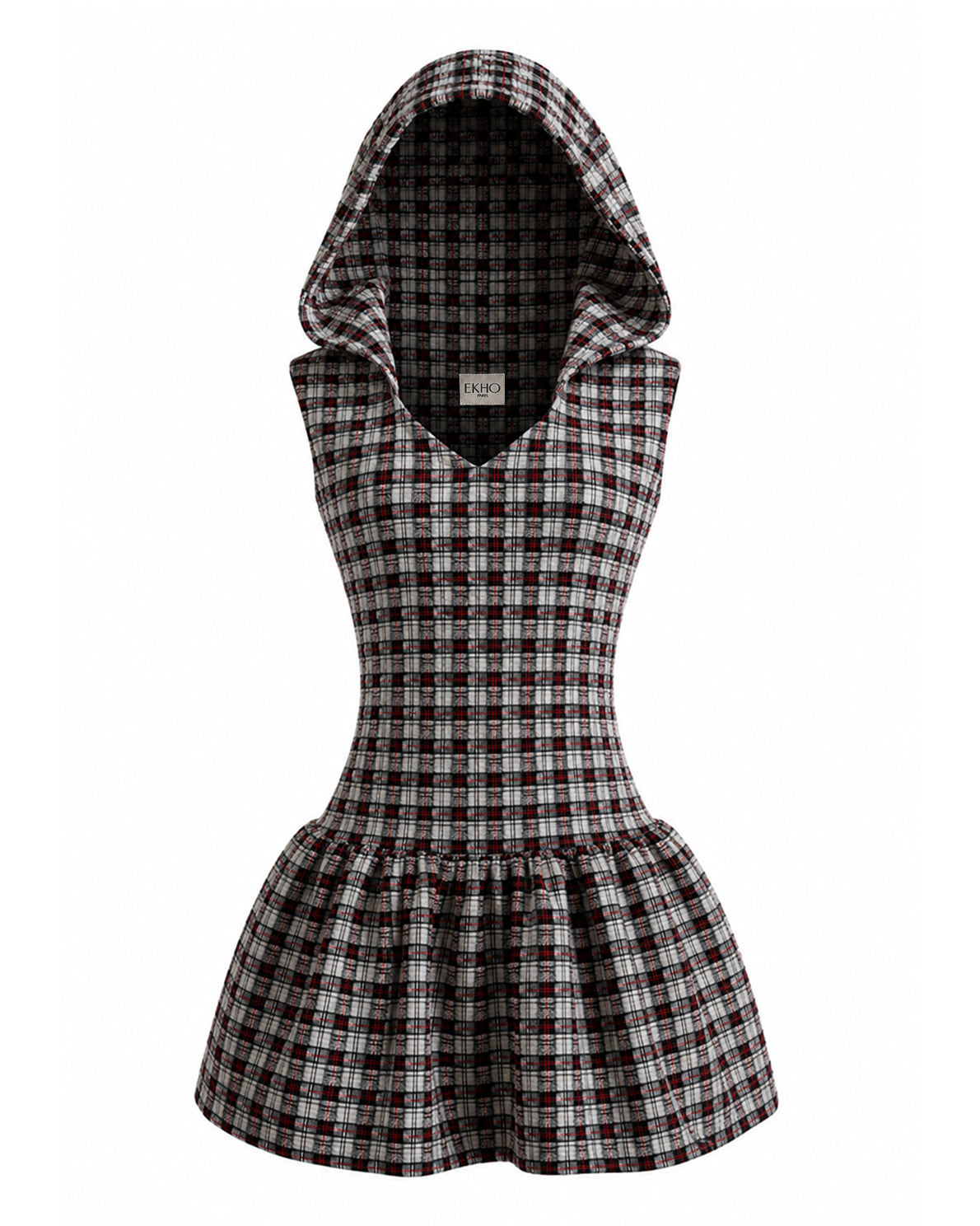 Vagabonde - Robe courte à capuche